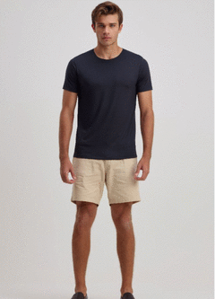 T-SHIRT VELLUTATO PRETA