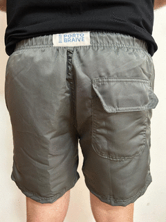 SHORT LISO CINZA - comprar online