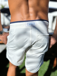 BOARDSHORT MALIBU OFF WHITE COM MARINHO - comprar online