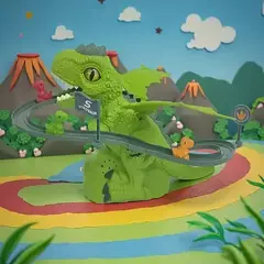 PISTA DINOSAURIO ELECTRICA CON LUZ Y SONIDO