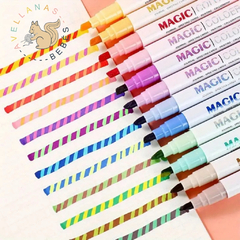 SET MARCADORES CRAZY MAGIC COLOR X 10