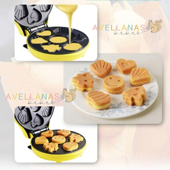 MÁQUINA WAFFLES/GALLETAS CON DISEÑOS CUTE - comprar online