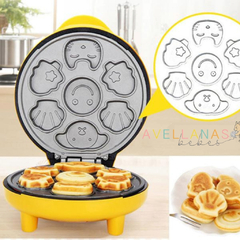 MÁQUINA WAFFLES/GALLETAS CON DISEÑOS CUTE