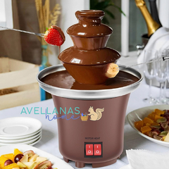 MINI FUENTE AVELLANAS DE CHOCOLATE
