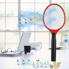 RAQUETA MATAMOSQUITOS USB CON LINTERNA