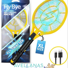 RAQUETA MATAMOSQUITOS USB CON LINTERNA - tienda online