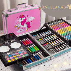 VALIJA ARTE PREMIUM 145 PIEZAS AVELLANAS - tienda online