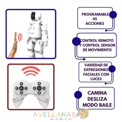 BOT MEGA ROBOT CON EXPRESION Y MOVIMIENTOS - Avellanas Bebes 