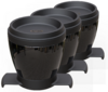 KIT COM 3 UNIDADES DE COADOR DE CAFÉ COM FILTRO PERMANENTE MONO PRETO