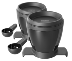 KIT COM 2 UNIDADES DE COADOR DE CAFÉ COM FILTRO PERMANENTE MONO PRETO