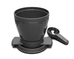 KIT COM 2 UNIDADES DE COADOR DE CAFÉ COM FILTRO PERMANENTE MONO PRETO na internet