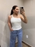 Regata Nula Manga Com Argola Off White - comprar online