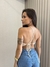 Cropped Tricot Amarração Creme na internet