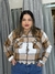 Jaqueta Cropped Xadrez Flanelada