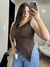 Blusa Mari Assimetrica Canelada - loja online