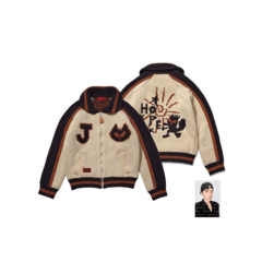 Cowichan Cardigan (Beige) "HOPE ON THE STAGE"