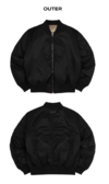 Golden - Oversized Bomber Jacket - comprar online