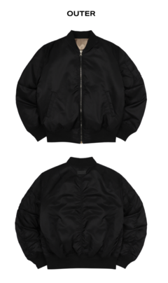 Golden - Oversized Bomber Jacket - comprar online