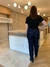 Calça Reta Pesponto Bicolor - comprar online