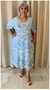 Vestido Tecido Plus Size Punho Manga
