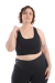 Top Fitness Nadador Friso Plus Size
