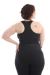 Top Fitness Nadador Decote V Plus Size