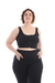 Top Fitness Ziper Frente Plus Size
