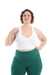 Top Fitness Nadador Decote V Plus Size