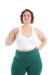 Top Fitness Nadador Decote V Plus Size