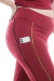 Legging Fitness Frisos Bicolor Plus Size - Via Maior Moda Fitness Plus Size