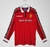 Camiseta Retro Manchester United Titular 1998 Manga Larga