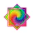 DAPO BRASIL DAPINHO PREMIUM ESPIRAL CROMÁTICA E ESPIRAL ESPECTRO PRETO - MALABAR DE TECIDO ESTRELA MINI NEON REAGENTE UV