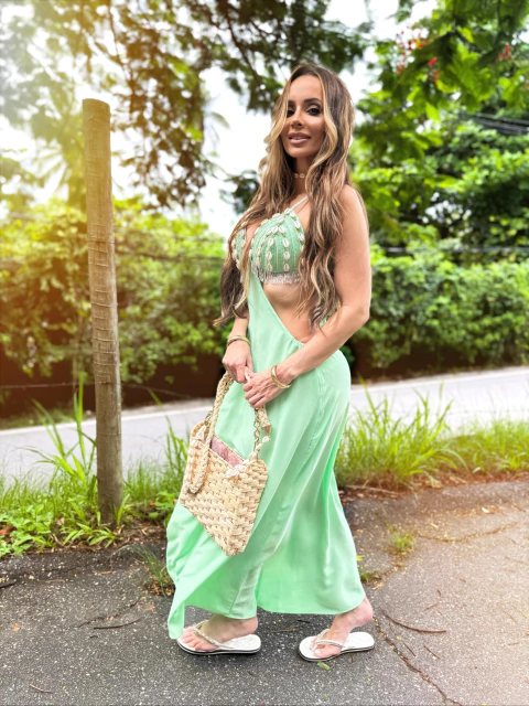 Vestido Yasmin Verde Mint