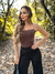 body ariel marrom - loja online