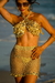 Mini Saia crochê Melanie Gold - loja online