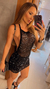 Vestido crochê Tracy gold