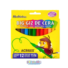 GIZ DE CERA ACRILEX 12 CORES