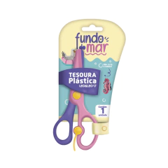 TESOURA PLASTICA FUNDO DO MAR LEO E LEO