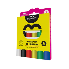 MASSINHA DE MODELAR 6 CORES MASTER