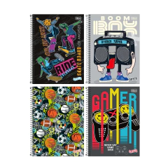 CADERNO 1 MATERIA MASCULINO SPICE TILIBRA