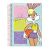 CADERNO ESPIRAL UNIV 1M. 80FLS LOLA BUNNY JANDAIA - comprar online
