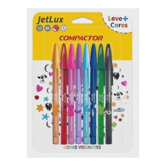 CANETA 8 CORES JETLUX COMPACTOR