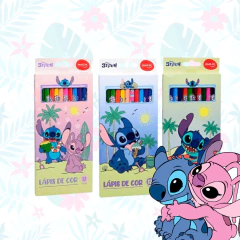 LAPIS DE COR 12 CORES STITCH 31310 MOLIN - comprar online