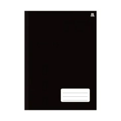 CADERNO BROCHURA PRETO 48F ANIMATIVA