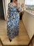 Vestido Folhas Tule Azul - comprar online