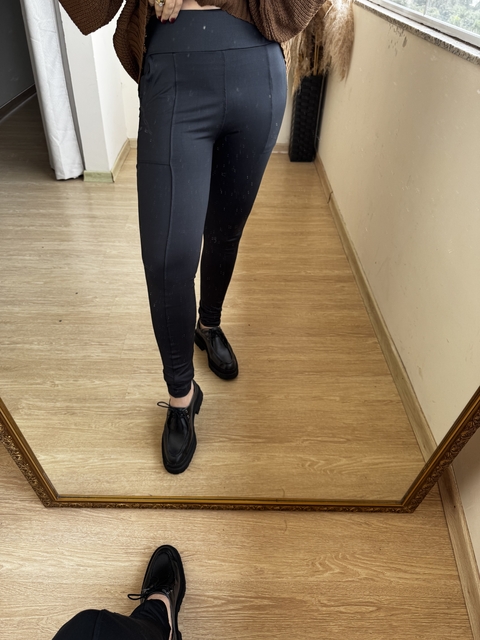 Calça Maya Flanelada Preta