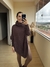 Poncho Flora Marrom na internet