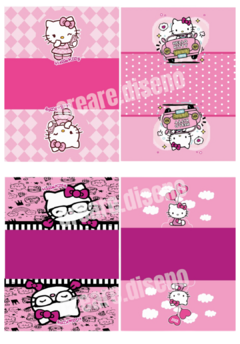 KIT DISEÑOS ESTUCHES COSMETIQUEROS Hello Kitty - comprar online
