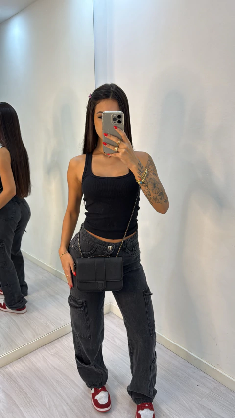 Calça cargo grafite