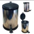 Lixeira com Pedal Laminado Tipo Inox Banheiro,Escritório, Cozinha 12L ou 30L - comprar online